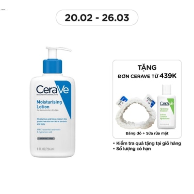 CERAVE Sữa Dưỡng Ẩm CeraVe Moisturising Lotion Dành Cho Da Khô 236ml