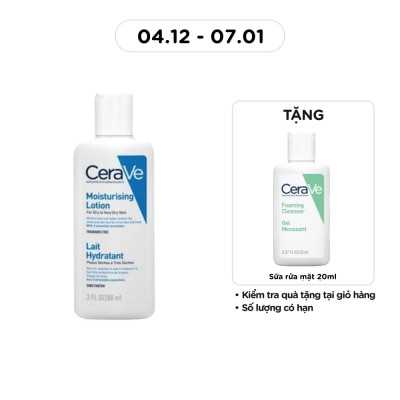 CERAVE Sữa Dưỡng Ẩm CeraVe Moisturising Lotion Dành Cho Da Khô 88ml