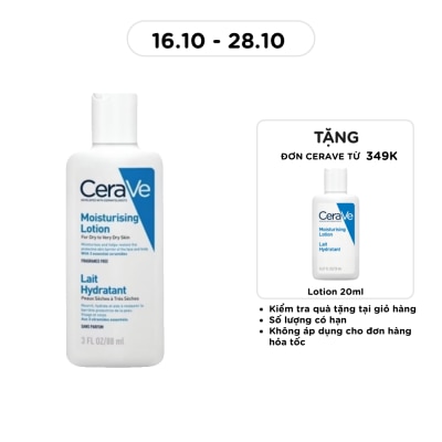 CERAVE Sữa Dưỡng Ẩm CeraVe Moisturising Lotion Dành Cho Da Khô 88ml image