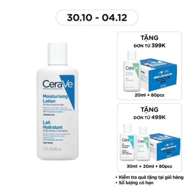 CERAVE Sữa Dưỡng Ẩm CeraVe Moisturising Lotion Dành Cho Da Khô 88ml