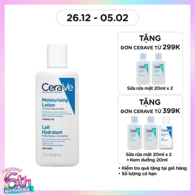 CERAVE Sữa Dưỡng Ẩm CeraVe Moisturising Lotion Dành Cho Da Khô 88ml