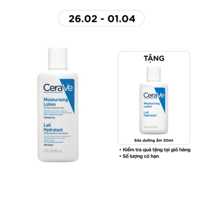CERAVE - Sữa Dưỡng Ẩm CeraVe Moisturising Lotion Dành Cho Da Khô 88ml