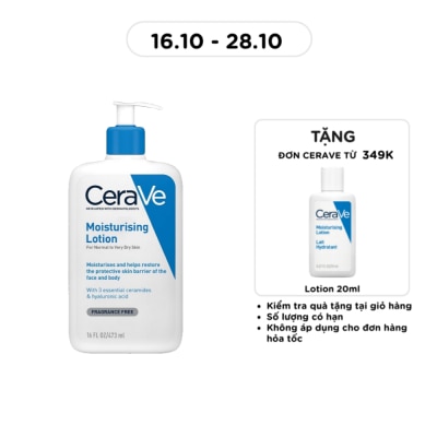 CERAVE Sữa Dưỡng Ẩm CeraVe Moisturising Lotion Dành Cho Da Khô 473ml image