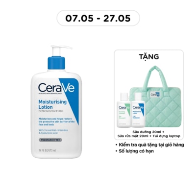 CERAVE - Sữa Dưỡng Ẩm CeraVe Moisturising Lotion Dành Cho Da Khô 473ml