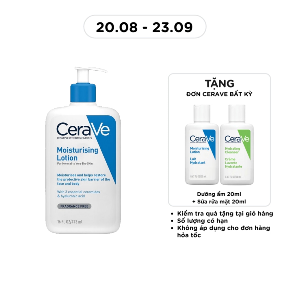 Sữa Dưỡng Ẩm CeraVe Moisturising Lotion Dành Cho Da Khô 473ml image