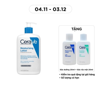CERAVE Sữa Dưỡng Ẩm CeraVe Moisturising Lotion Dành Cho Da Khô 473ml