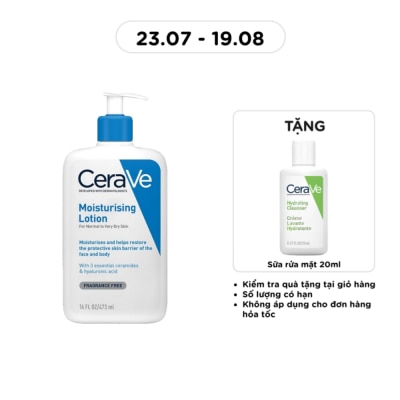 CERAVE - Sữa Dưỡng Ẩm CeraVe Moisturising Lotion Dành Cho Da Khô 473ml image