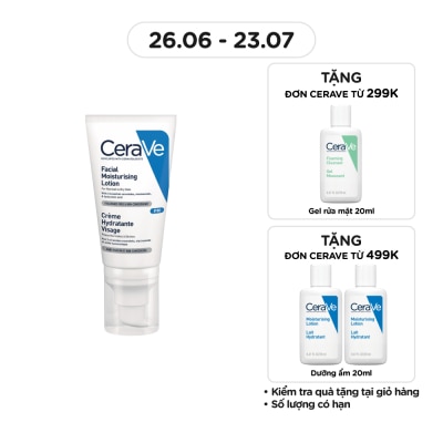 CERAVE Sữa Dưỡng Ẩm Ban Đêm CeraVe Facial Moist Lotion PM 52ml