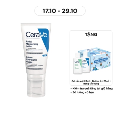 CERAVE Sữa Dưỡng Ẩm Ban Đêm CeraVe Facial Moist Lotion PM 52ml