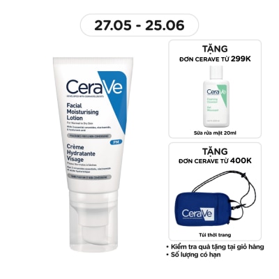 CERAVE Sữa Dưỡng Ẩm Ban Đêm CeraVe Facial Moist Lotion PM 52ml