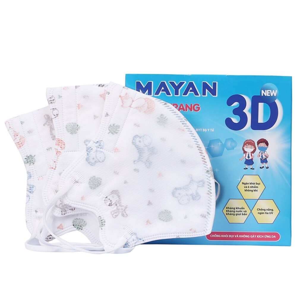 Mask 3D Children 4X Protection Freesize 10 Pieces/Box