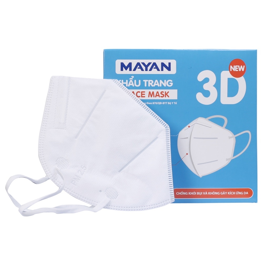 Mask 3D Cup Shaped 10 Pieces/Box