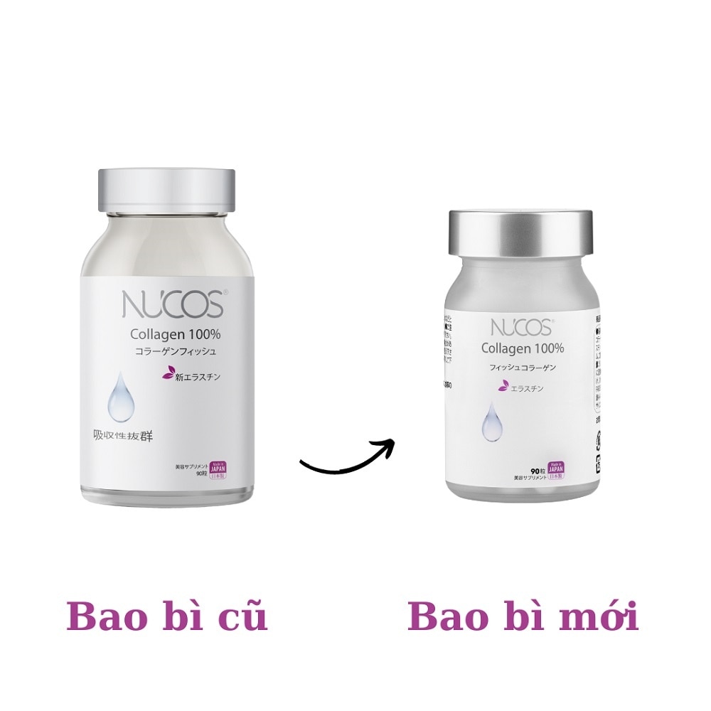 Thực Phẩm Bảo Vệ Sức Khỏe Nucos Collagen 100% 90 Viên