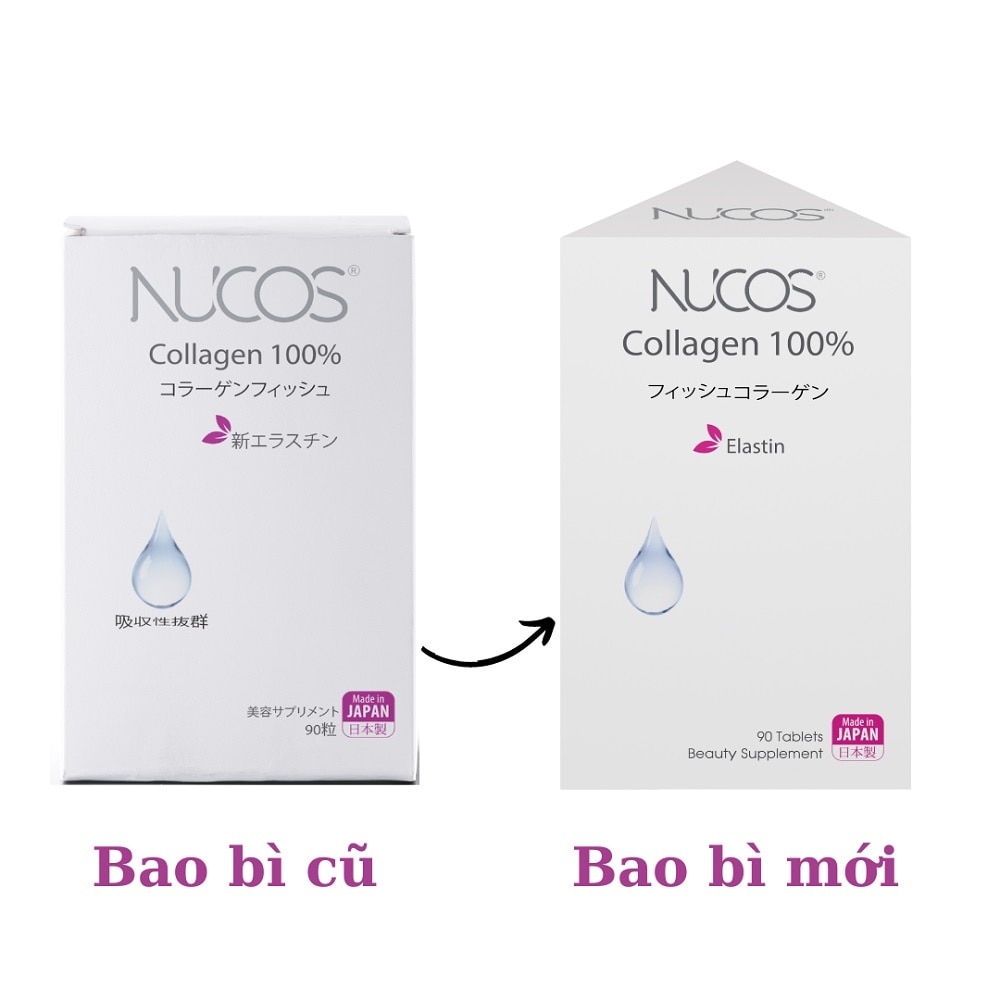 Thực Phẩm Bảo Vệ Sức Khỏe Nucos Collagen 100% 90 Viên