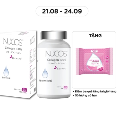 NUCOS Thực Phẩm Bảo Vệ Sức Khỏe Nucos Collagen 100% 90 Viên