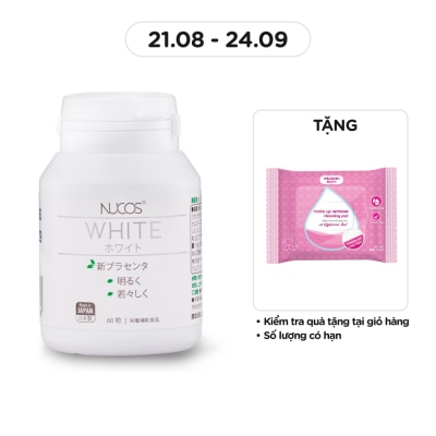 NUCOS Thực Phẩm Bảo Vệ Sức Khỏe Nucos White New Placenta 60 Viên