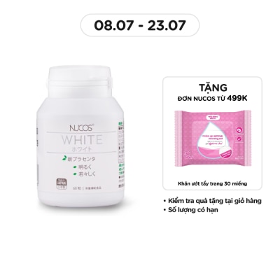 NUCOS Thực Phẩm Bảo Vệ Sức Khỏe Nucos White New Placenta 60 Viên