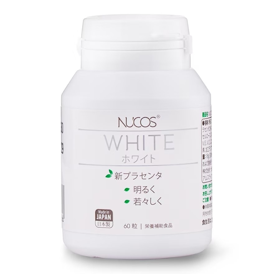 Thực Phẩm Bảo Vệ Sức Khỏe Nucos White New Placenta Sáng Da & Giảm Thâm Nám 60 Viên