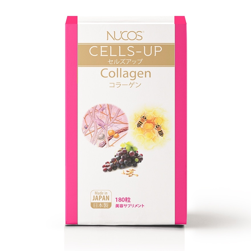 Nucos Beauty Supplement Cells-Up Collagen 180 Tablets