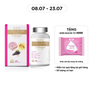 NUCOS Thực Phẩm Bảo Vệ Sức Khỏe Nucos Cells Up Collagen 180 Viên