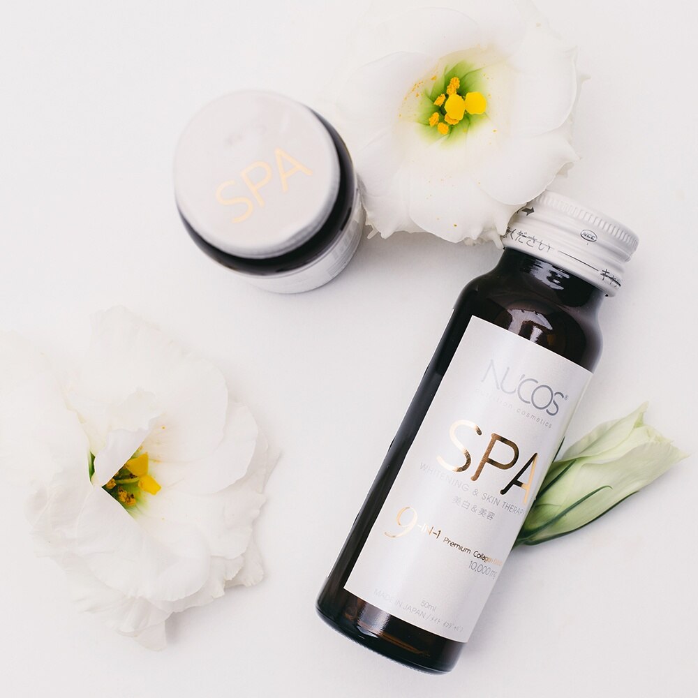 Thực Phẩm Bảo Vệ Sức Khỏe Nucos Spa 10,000mg Whitening & Skin Therapy 50ml x 10 Chai