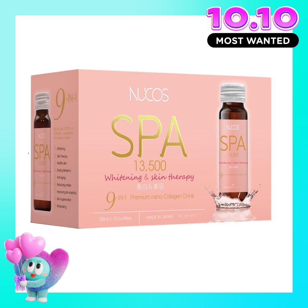 Thực Phẩm Bảo Vệ Sức Khỏe Nucos Spa 13,500mg Whitening & Skin Therapy 50ml x 10 Chai image