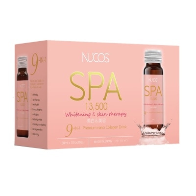 NUCOS - Thực Phẩm Bảo Vệ Sức Khỏe Nucos Spa 13,500mg Whitening & Skin Therapy 50ml x 10 Chai image