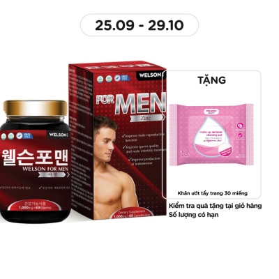 WELSON Thực Phẩm Bảo Vệ Sức Khỏe Welson For Men 60g (60 Viên)