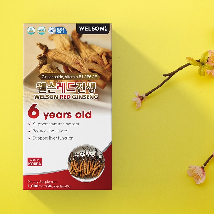 Thực Phẩm Bảo Vệ Sức Khỏe Welson Red Ginseng 60 Viên