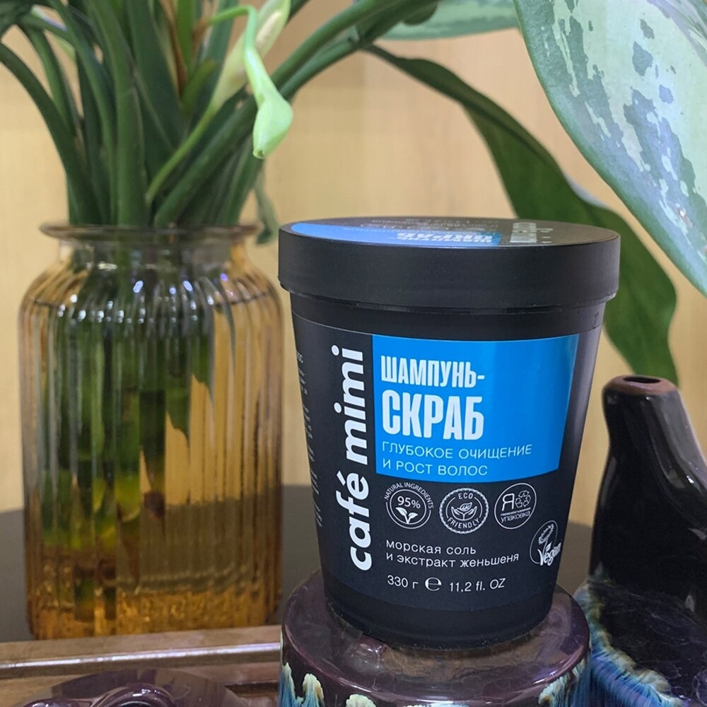 Dầu Gội Tẩy Da Chết Cafémimi Dành Cho Tóc Và Da Đầu Làm Sạch Sâu Và Kích Thích Mọc Tóc 330g