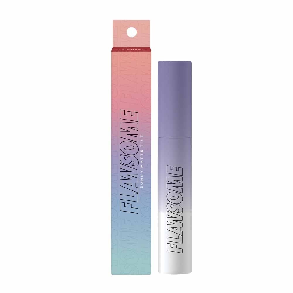 Son Kem Flawsome Sunny Matte Tint Lì Ẩm Mịn, Siêu Nhẹ Môi Và Lâu Phai 3g .# Đỏ Mận Afterglow