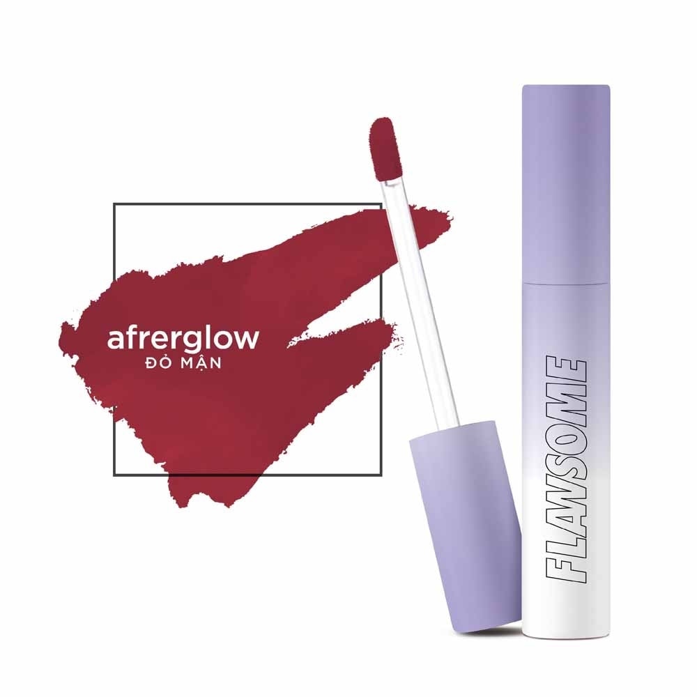 Son Kem Flawsome Sunny Matte Tint Lì Ẩm Mịn, Siêu Nhẹ Môi Và Lâu Phai 3g .# Đỏ Mận Afterglow