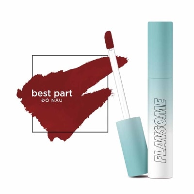 FLAWSOME Son Kem Flawsome Sunny Matte Tint Lì Ẩm Mịn, Siêu Nhẹ Môi Và Lâu Phai 3g .# Đỏ Nâu Best Part