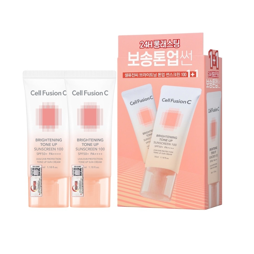 Kem Chống Nắng Cell Fusion C Bật Tone Da Brightening Tone Up Suncreen 100 SPF50+/PA++++ 35ml+35ml
