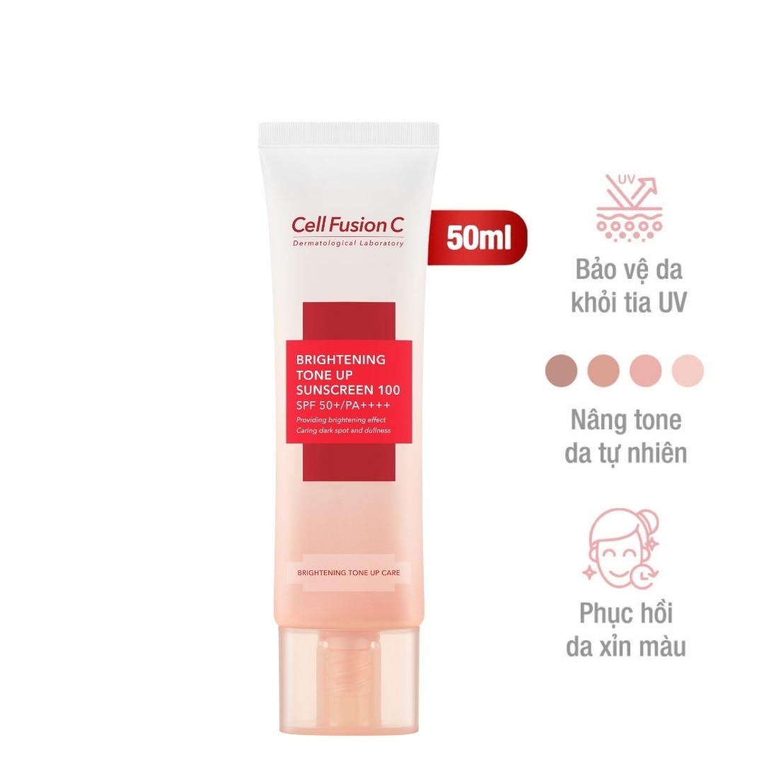 Kem Chống Nắng Cell Fusion C Bật Tone Da Brightening Tone Up Sunscreen 100 SPF50+/PA++++ 50ml