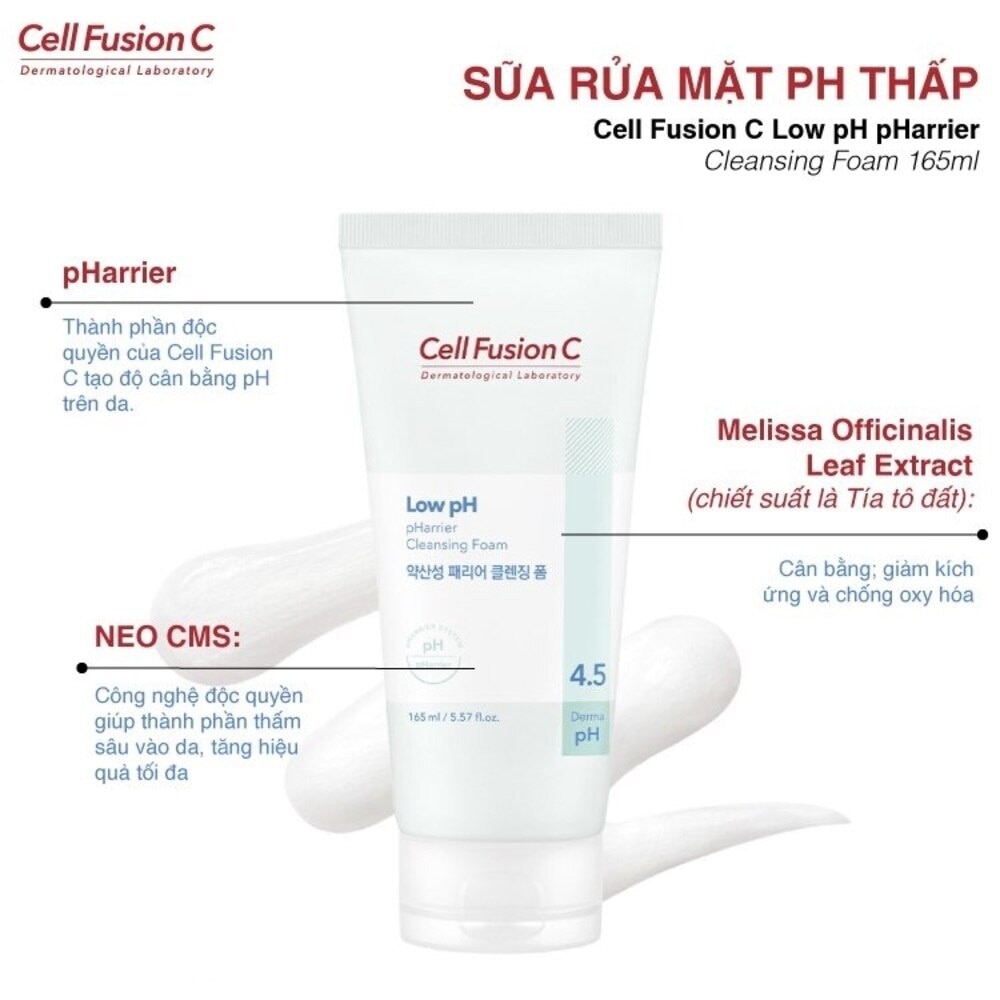 Sữa Rửa Mặt Cell Fusion C pH Thấp pHarrier Cleansing Foam 165ml