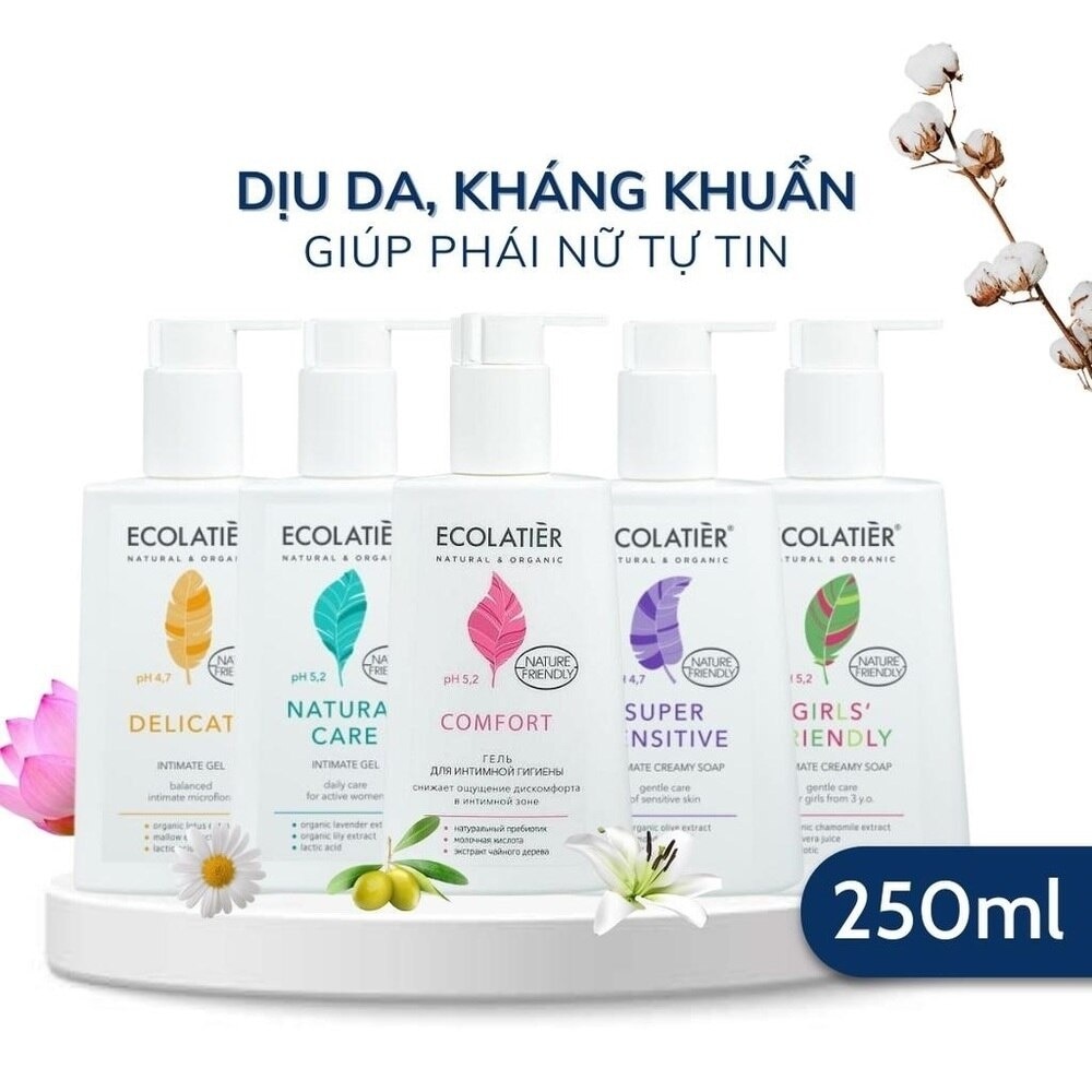Dung Dịch Vệ Sinh Ecolatier Delicate Intimate Gel 250ml