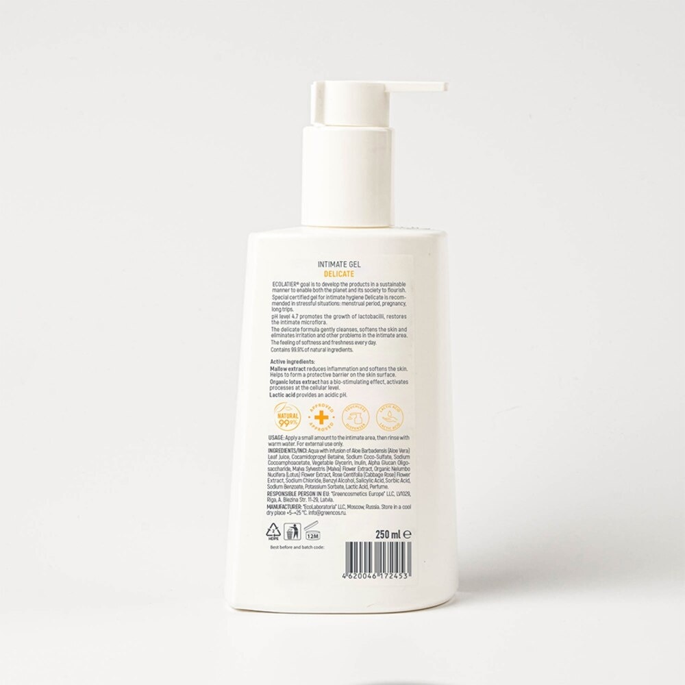 Dung Dịch Vệ Sinh Ecolatier Delicate Intimate Gel 250ml