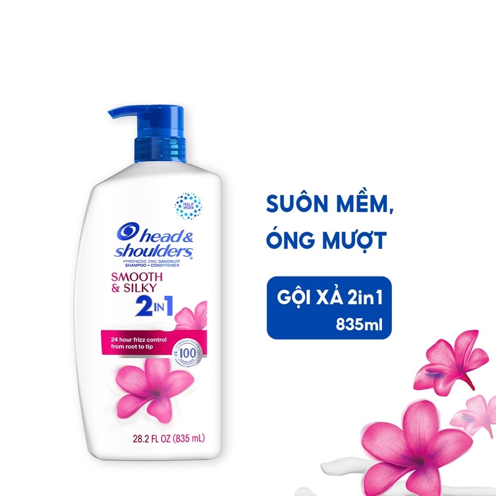 Dầu Gội Và Xả Head & Shoulders Smooth & Silky 2in1 835ml