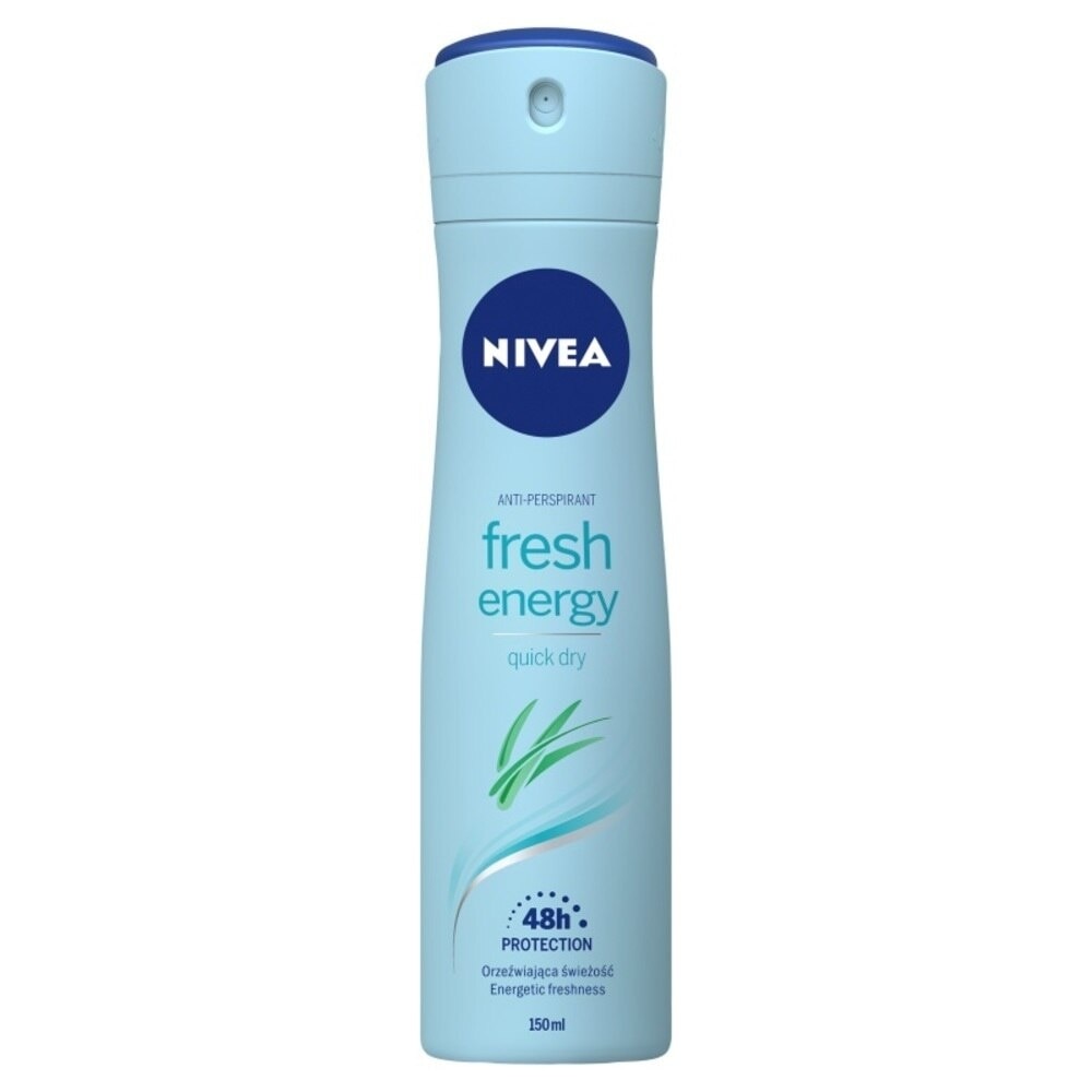 Xịt Ngăn Mùi Nivea Tươi Mát Sức Sống Anti-Perspirant Fresh Energy Quick Dry 150ml