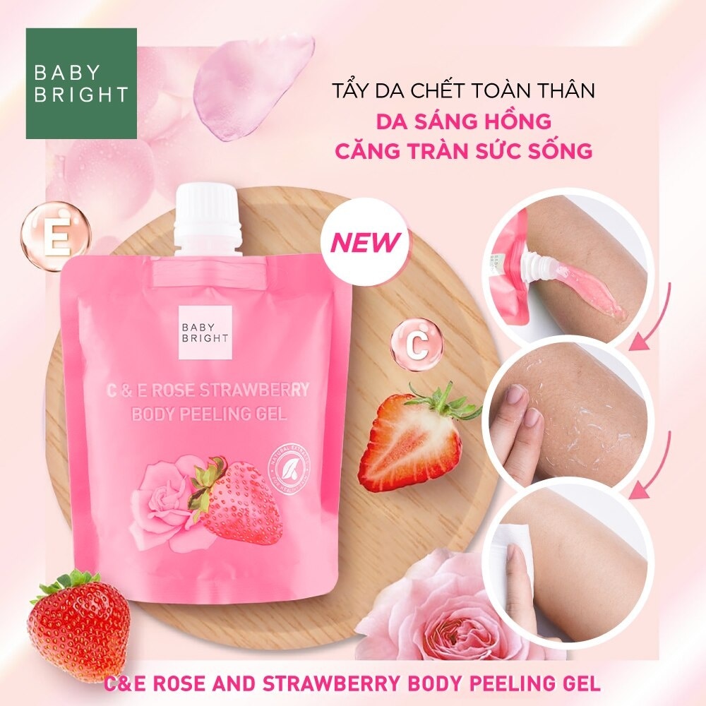 C & E Rose Strawberry Body Peeling Gel