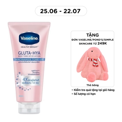 VASELINE - Sữa Dưỡng Thể Vaseline Healthy Bright Gluta-Hya Nâng Tông Tức Thì 300ml