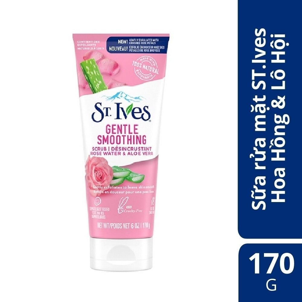 Gentle Smoothing Rose Water And Aloe Vera Scrub 170g