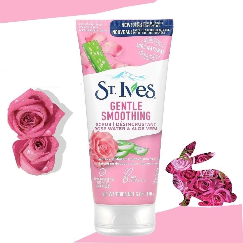 Gentle Smoothing Rose Water And Aloe Vera Scrub 170g