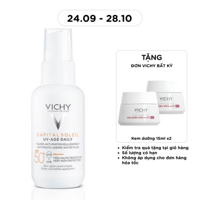 VICHY Gel Chống Nắng Vichy Ngừa Thâm Nám SPF50 Anti Photo Ageing Gel Cream 40ml image