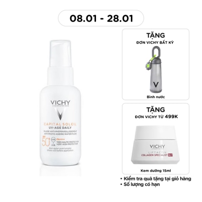 VICHY Gel Chống Nắng Vichy Ngừa Thâm Nám SPF50 Anti Photo-Ageing Gel Cream 40ml