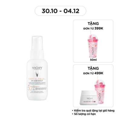 VICHY Gel Chống Nắng Vichy Ngừa Thâm Nám SPF50 Anti Photo-Ageing Gel Cream 40ml