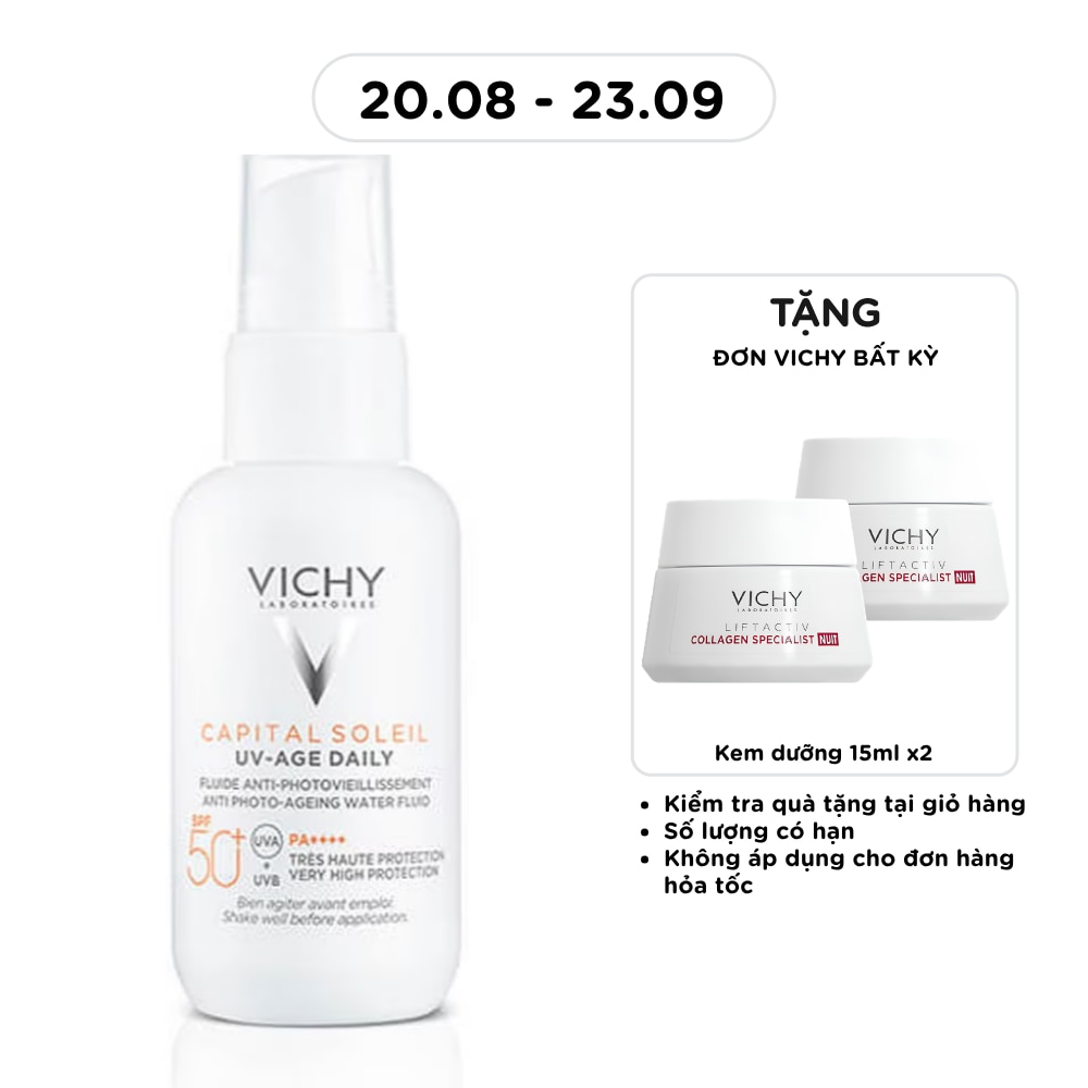 Gel Chống Nắng Vichy Ngừa Thâm Nám SPF50 Anti Photo-Ageing Gel Cream 40ml image