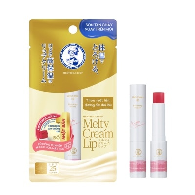 MENTHOLATUM Melty Cream Lip Blooming Honey SPF25 PA++++ 2.4g