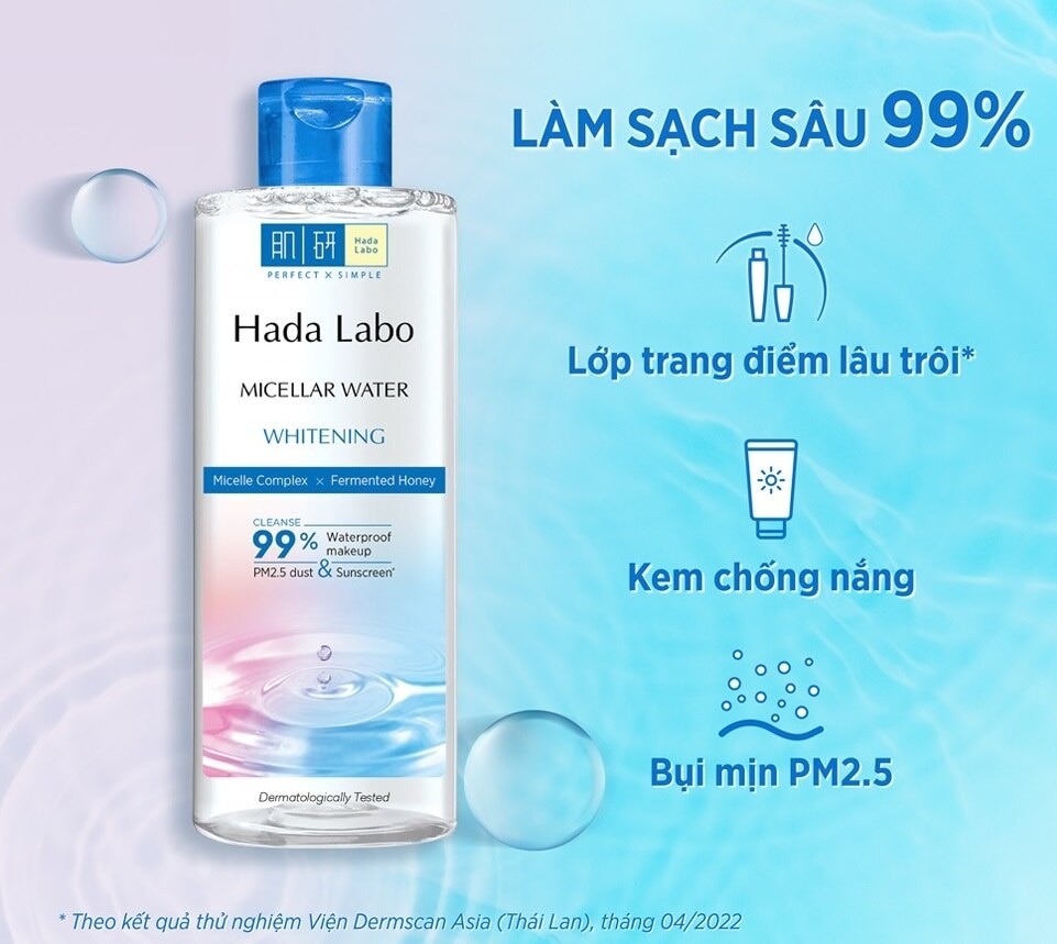 Nước Tẩy Trang Hada Labo Sạch Sâu Dưỡng Trắng Whitening 240ml